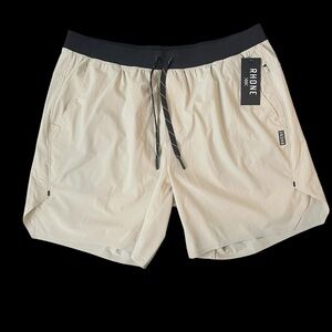 Rhone Invictus Ripstop Shorts 7'' Inseam Unlined Sandstone Size XL $84
